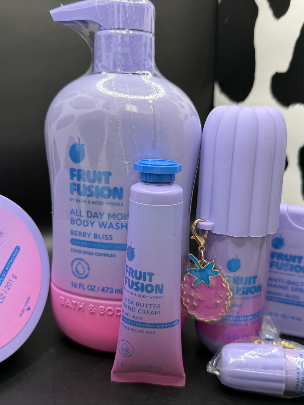 Bath & Body Works Fruit Fusion Berry Bliss Body Wash & Hand Cream - Purple Pink